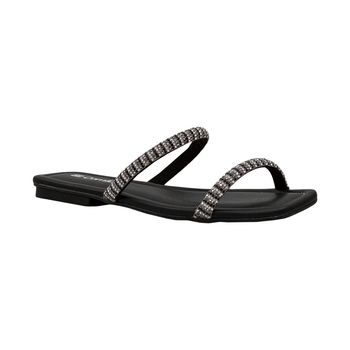 Rasteira-Cristal-e-Preto-Duas-Tiras-|-Comfort-Tamanho--35---Cor--CRISTAL-0